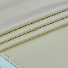 Trouser Fabric Donear Pure Cotton Stretchable Textured Colour Cream