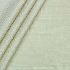 Trouser Fabric Donear Pure Cotton Stretchable Textured With Slub Colour Cream