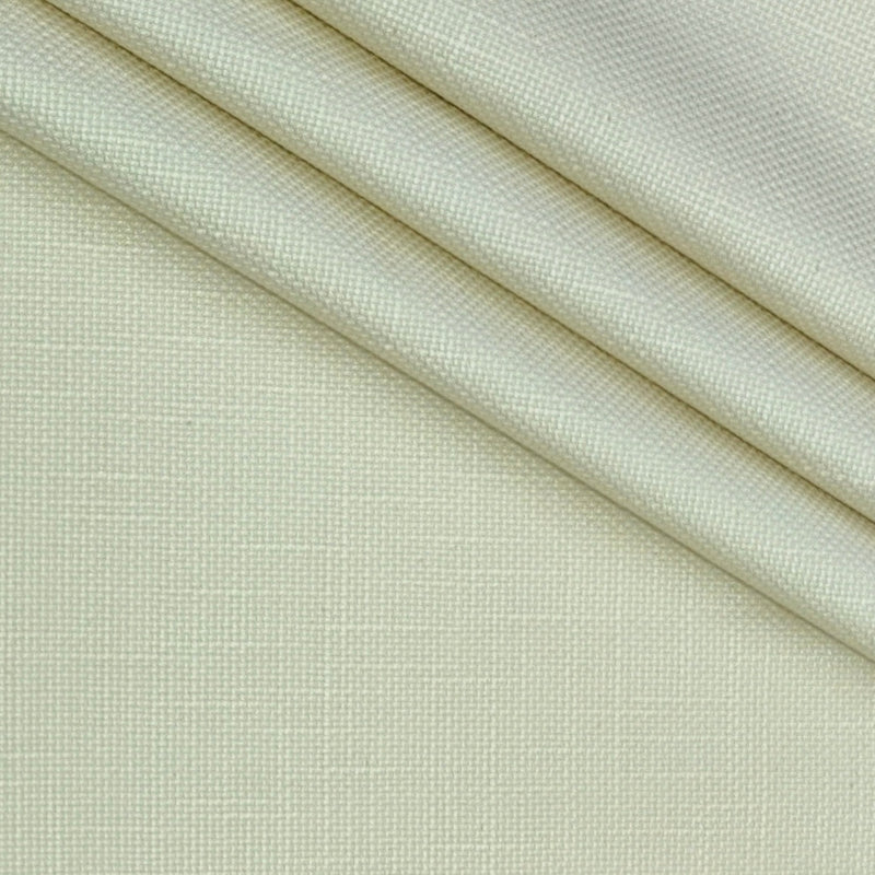 Trouser Fabric Donear Pure Cotton Stretchable Textured With Slub Colour Cream