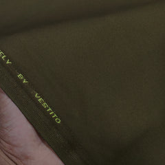 Trouser Fabric Vestito Giza Cotton Plain Colour Golden Green