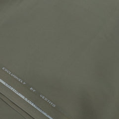 Trouser Fabric Vestito Giza Cotton Plain Colour Haze Green