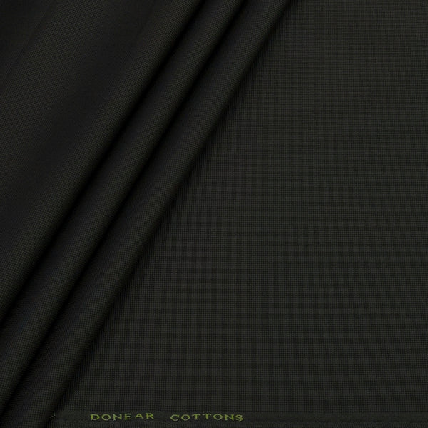 Trouser Fabric Donear Pure Cotton Stretchable Textured Colour Brunette Coffee