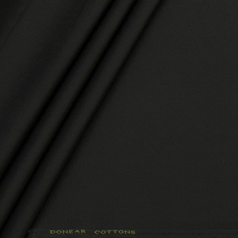 Trouser Fabric Donear Pure Cotton Stretchable Textured Colour Brunette Coffee