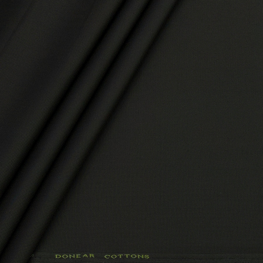 Trouser Fabric Donear Pure Cotton Stretchable Textured Colour Brunette Coffee