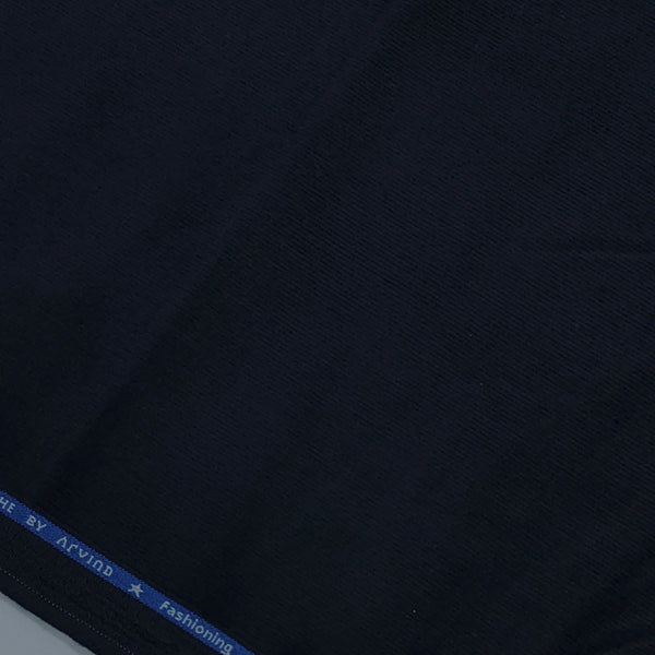 Arvind Cotton Stretch Corduroy Trouser Fabric Colour Midnight Blue