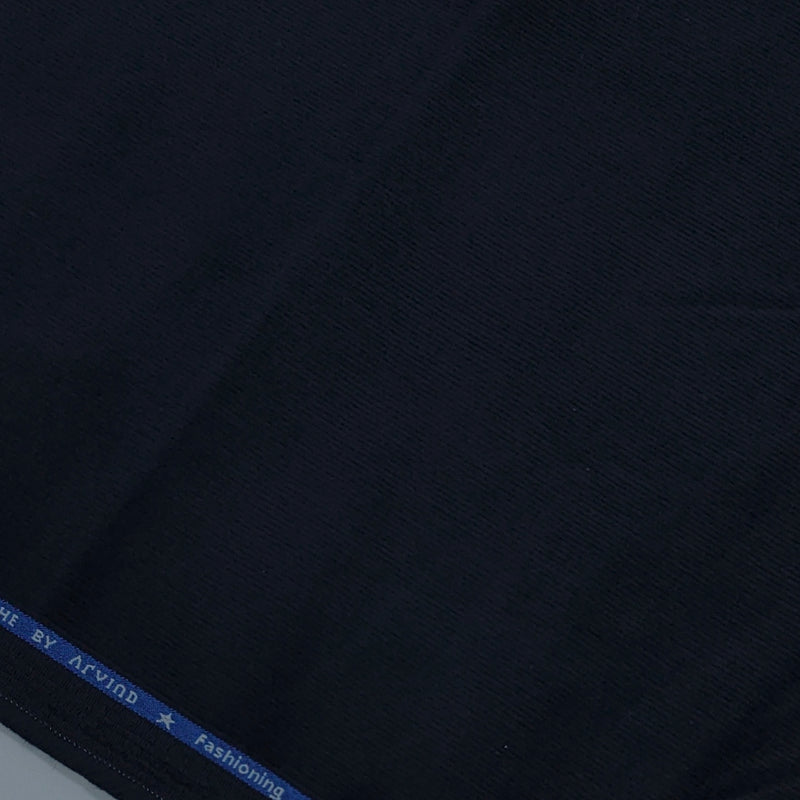 Arvind Cotton Stretch Corduroy Trouser Fabric Colour Midnight Blue