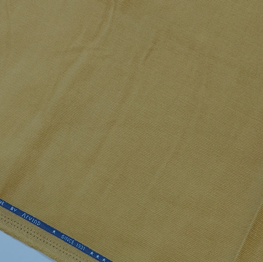Arvind Cotton Stretch Corduroy Trouser Fabric Colour Dried Moss Brown