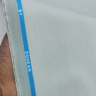 Trouser Fabric Donear Premium T/R Stretchable Pin Lining Colour Greenish Grey