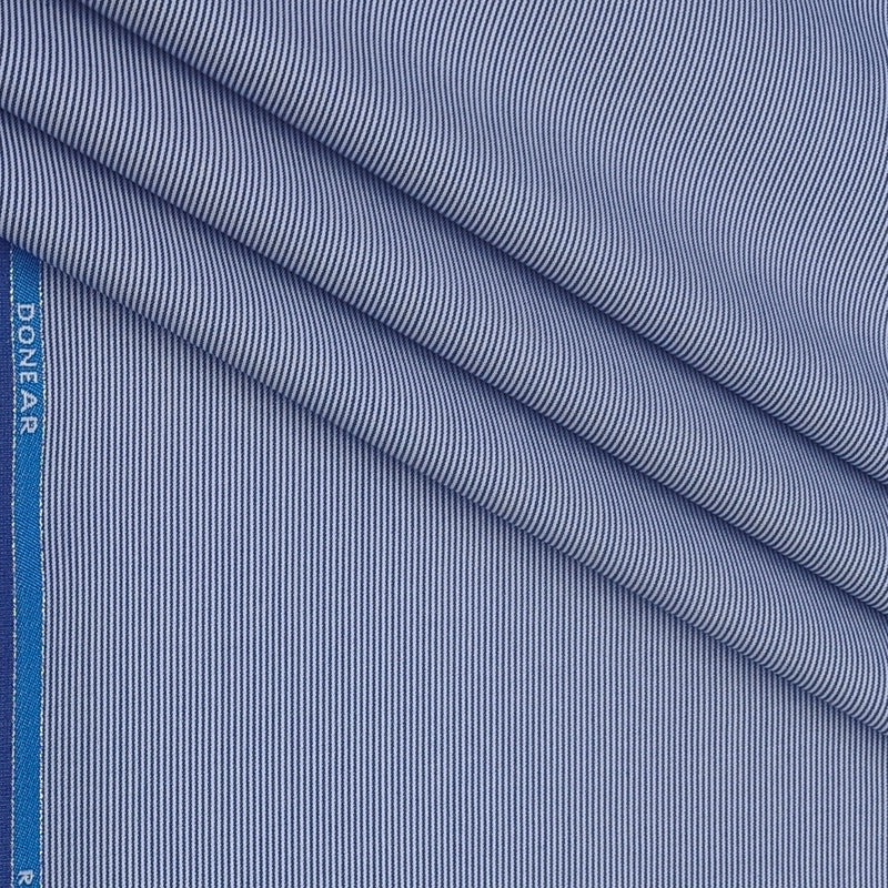 Trouser Fabric Donear Premium T/R Stretchable Pin Lining Colour Blue
