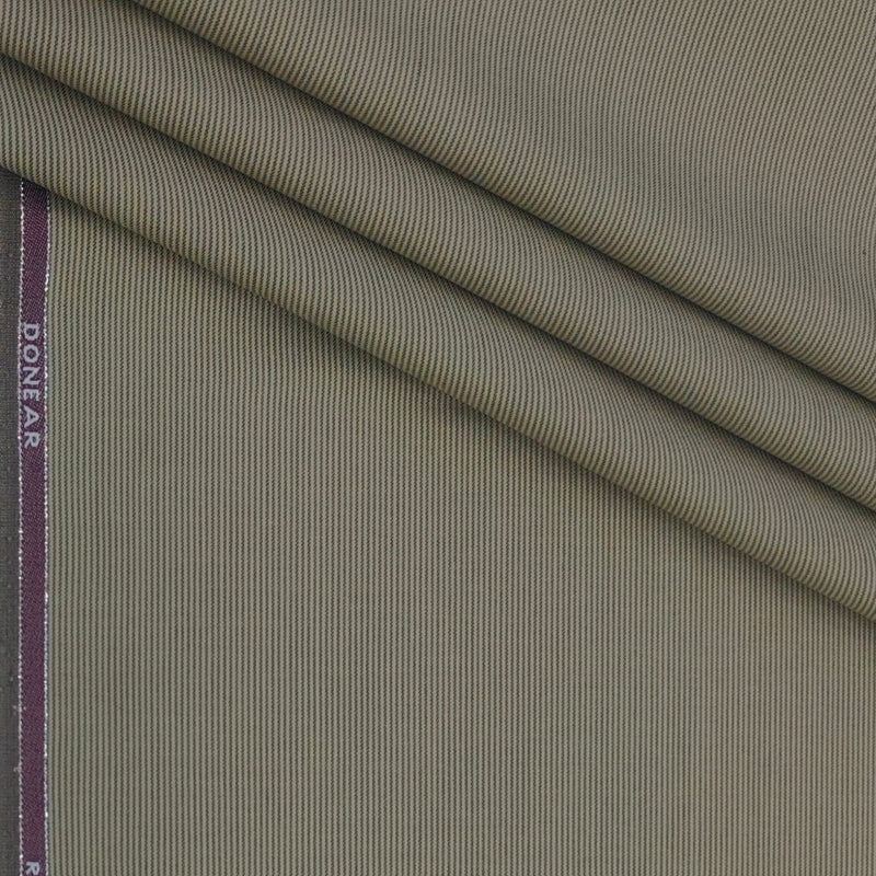 Trouser Fabric Donear Premium T/R Stretchable Pin Lining Colour Ant Brown