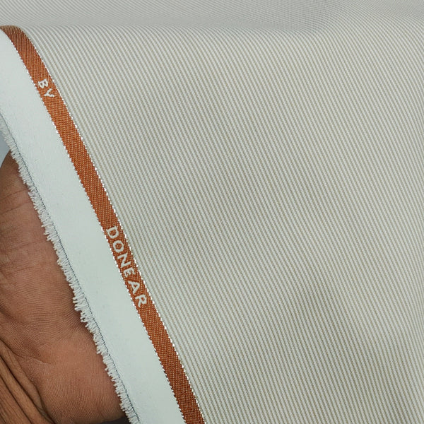 Trouser Fabric Donear Premium T/R Stretchable Pin Lining Colour Beige