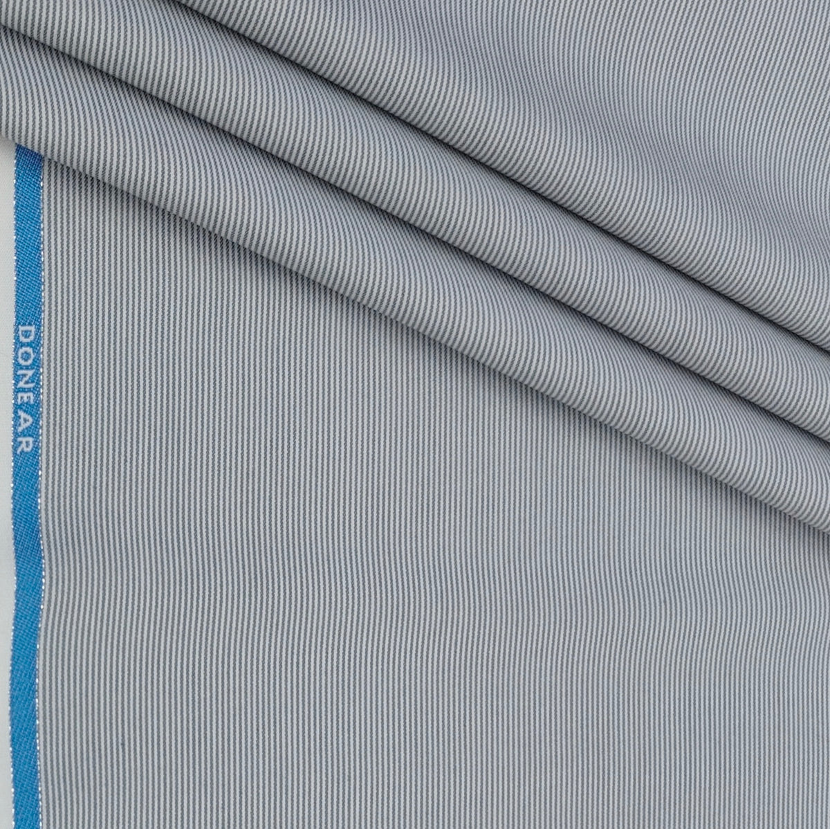 Trouser Fabric Donear Premium T/R Stretchable Pin Lining Colour Silver Grey