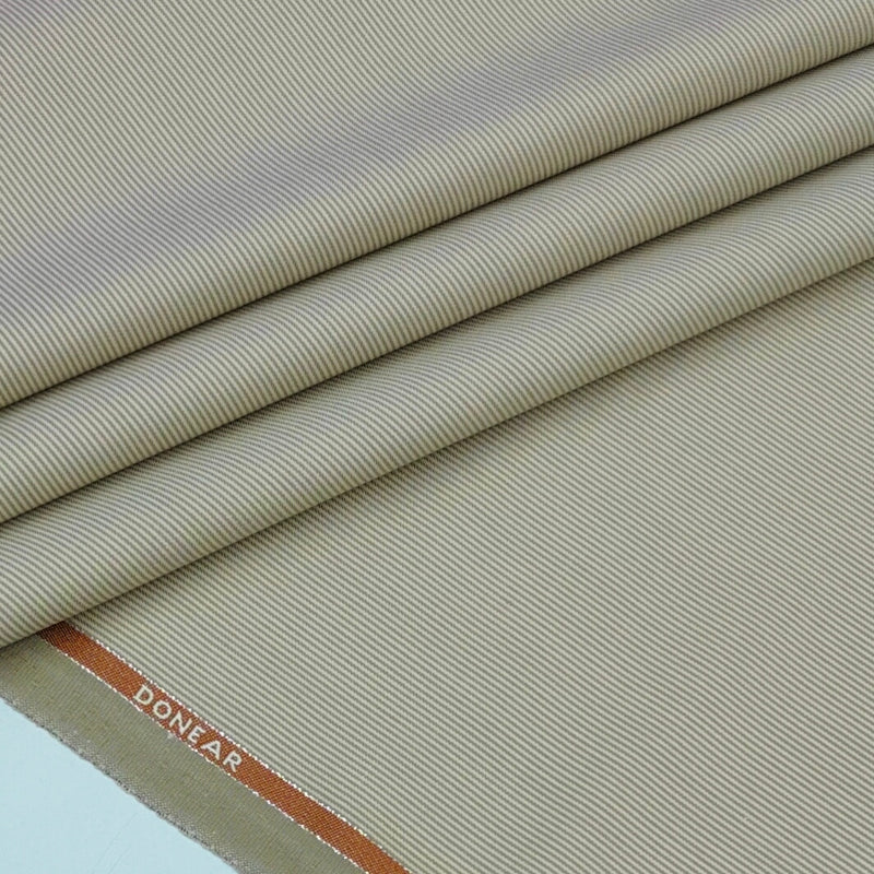 Trouser Fabric Donear Premium T/R Stretchable Pin Lining Colour Brown