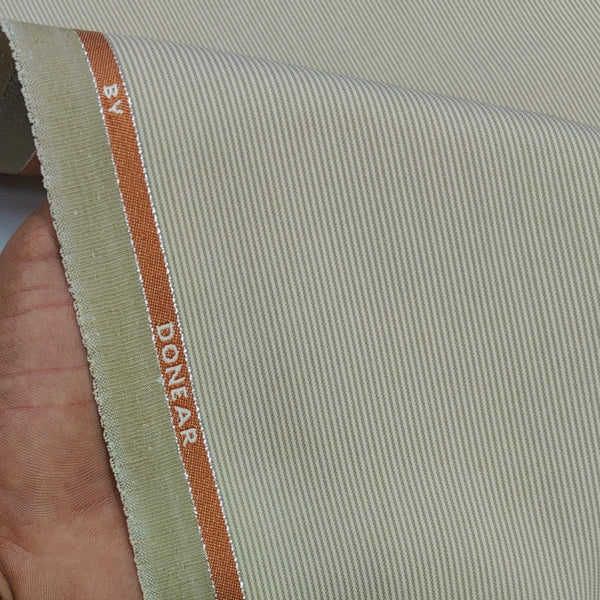 Trouser Fabric Donear Premium T/R Stretchable Pin Lining Colour Brown