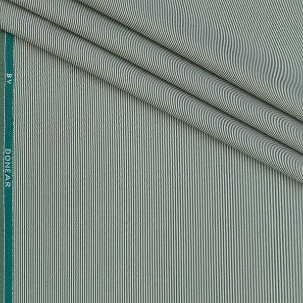Trouser Fabric Donear Premium T/R Stretchable Pin Lining Colour Teal Green