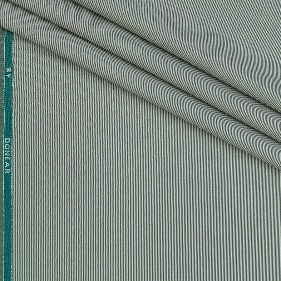 Trouser Fabric Donear Premium T/R Stretchable Pin Lining Colour Teal Green