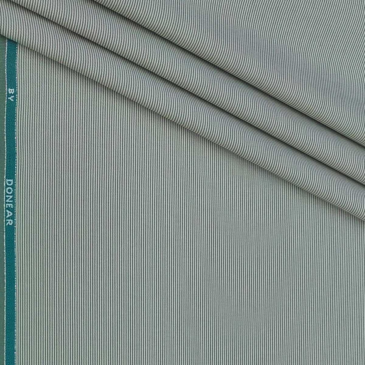 Trouser Fabric Donear Premium T/R Stretchable Pin Lining Colour Faded Green