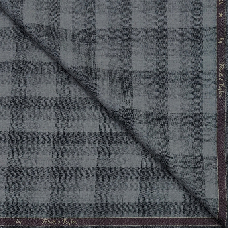 Tweed Blazer Fabric Reid N Taylor 100% Wool Check Colour Light Grey