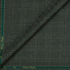 Tweed Blazer Fabric Reid N Taylor 100% Wool Broad Check Colour Forest Green
