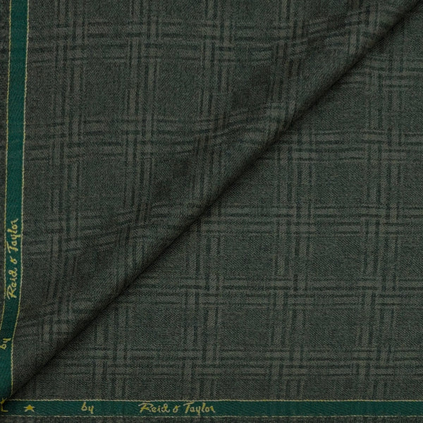 Tweed Blazer Fabric Reid N Taylor 100% Wool Broad Check Colour Forest Green