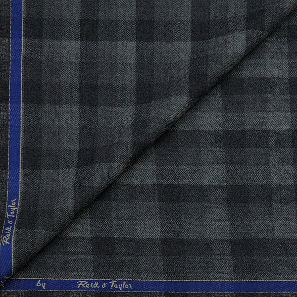 Tweed Blazer Fabric Reid N Taylor 100% Wool Check Colour Grey