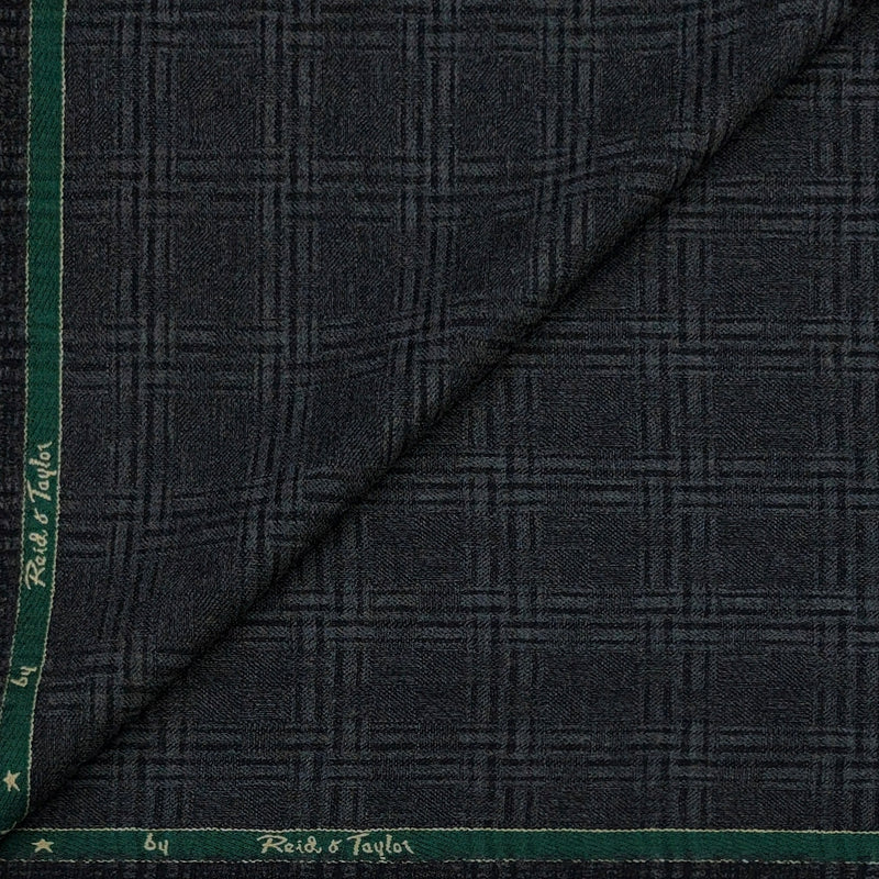 Tweed Blazer Fabric Reid N Taylor 100% Wool Broad Check Colour Grey