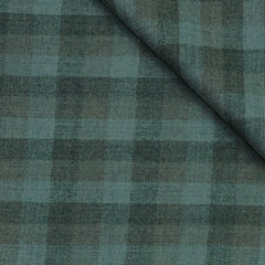 Tweed Blazer Fabric Reid N Taylor 100% Wool Check Colour Teal Green
