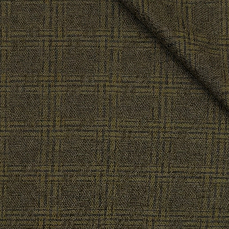 Tweed Blazer Fabric Reid N Taylor 100% Wool Broad Check Colour Golden Brown