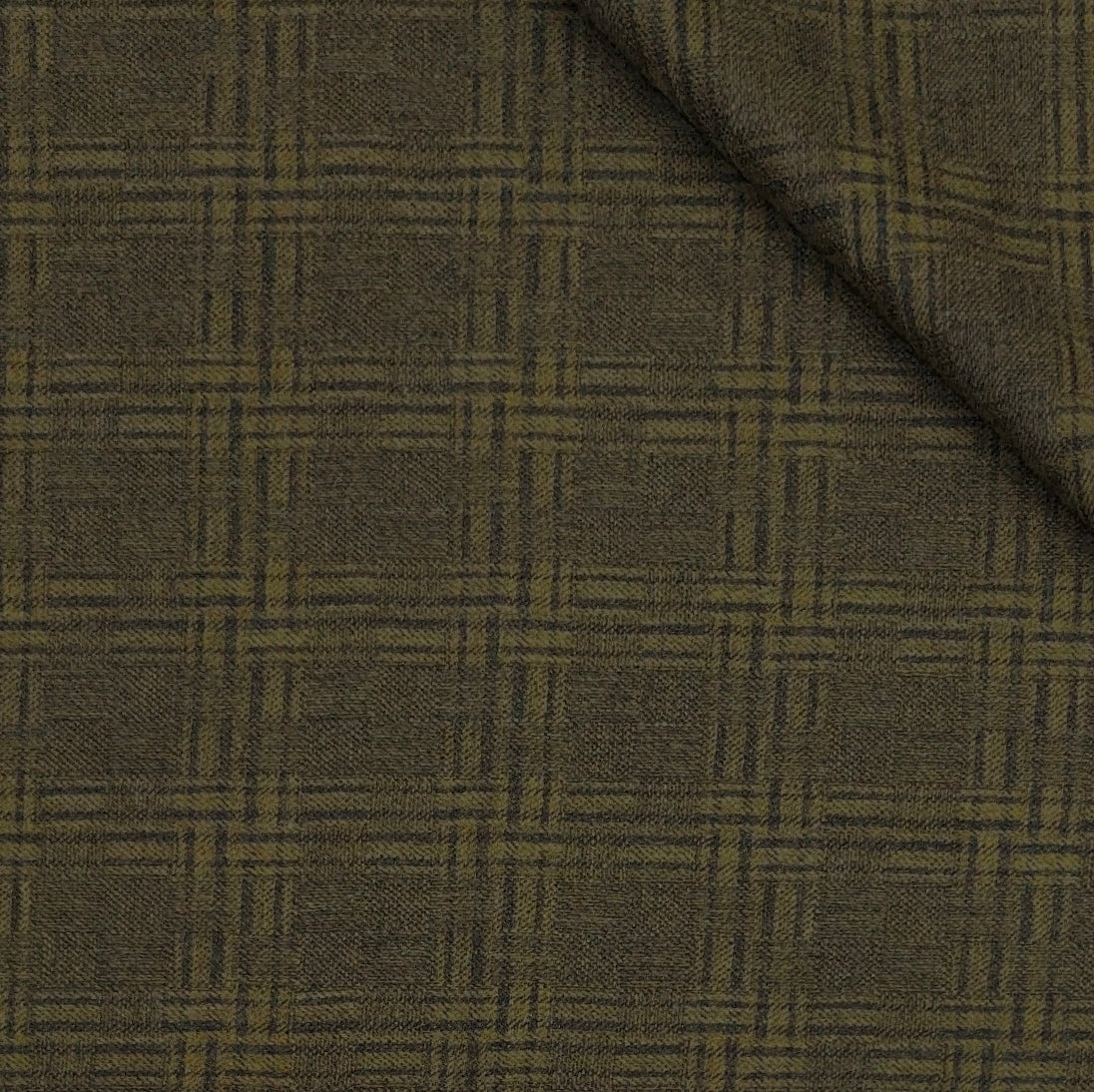 Tweed Blazer Fabric Reid N Taylor 100% Wool Broad Check Colour Golden Brown