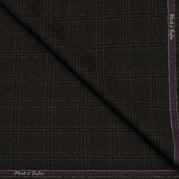 Tweed Blazer Fabric Reid N Taylor Wool Blended Broad Check Colour Cedar Brown