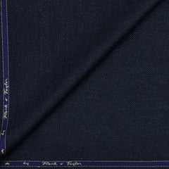 Tweed Blazer Fabric Reid N Taylor Wool Blended Herringbone Colour Dark Blue