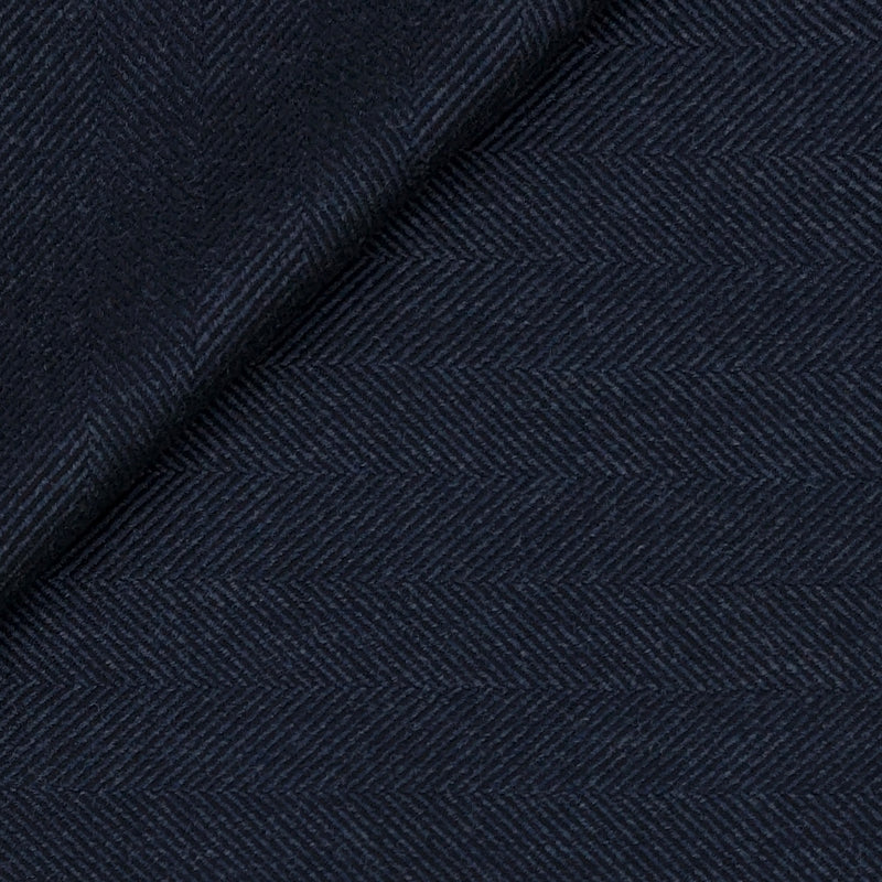 Tweed Blazer Fabric Reid N Taylor Wool Blended Herringbone Colour Dark Blue