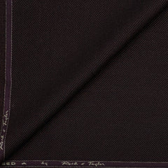 Tweed Blazer Fabric Reid N Taylor Wool Blended Herringbone Colour Dark Wine