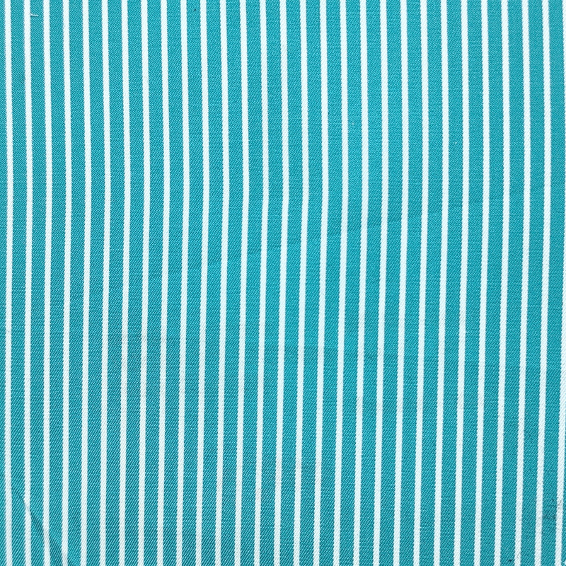 Shirt Fabric Raymond Regio Italia Super 140/2s Giza Cotton Candy Stripe Colour Teal Blue