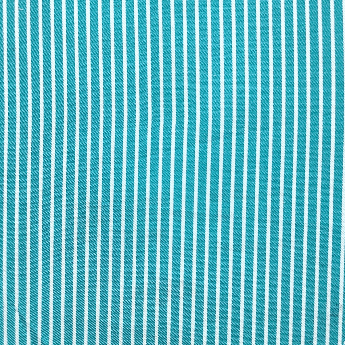 Shirt Fabric Raymond Regio Italia Super 140/2s Giza Cotton Candy Stripe Colour Teal Blue