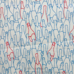 Shirt Fabric Raymond Regio Italia Super 137/2s Giza Cotton Novelty Digital Printed Colour Soft Blue, Red N White