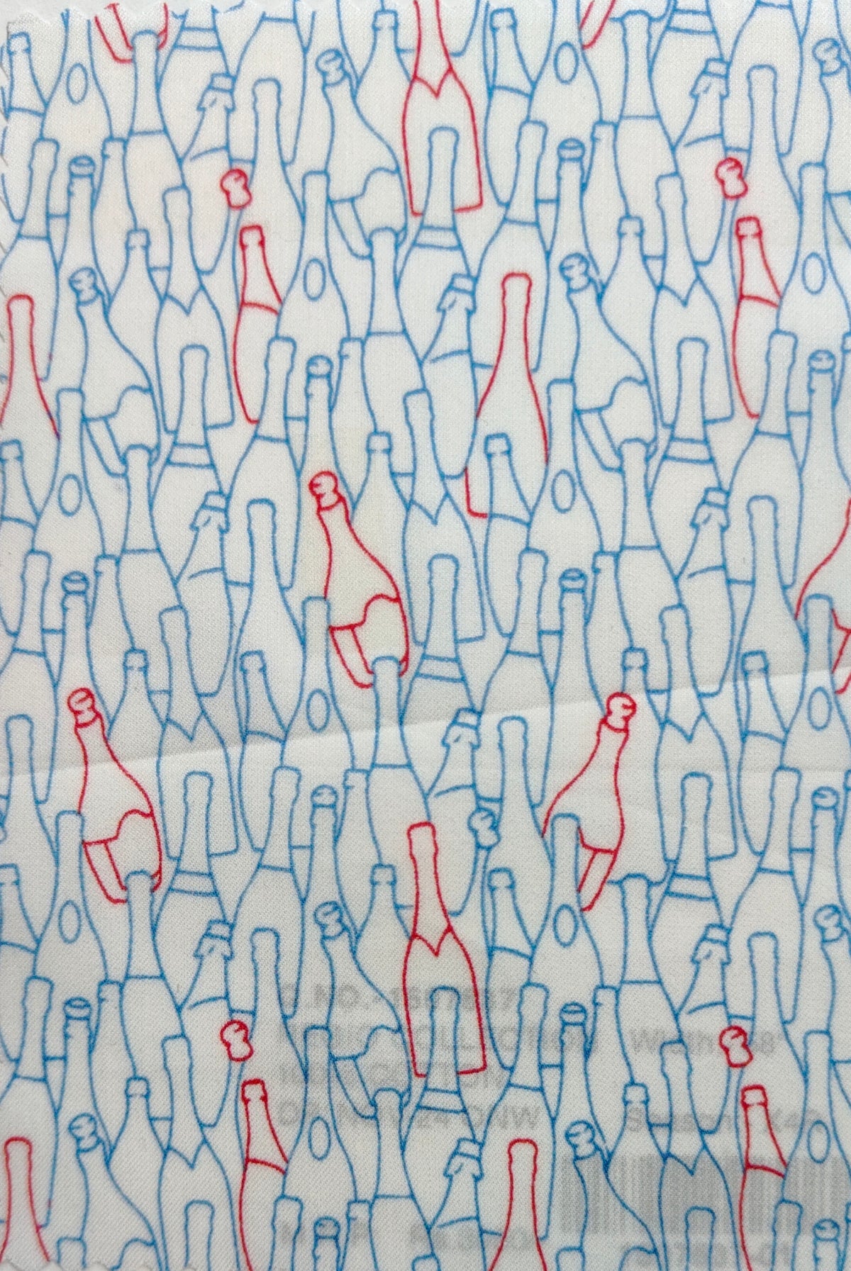 Shirt Fabric Raymond Regio Italia Super 137/2s Giza Cotton Novelty Digital Printed Colour Soft Blue, Red N White