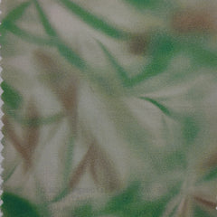 Shirt Fabric Raymond Regio Italia 100% Silk Digital Blur Camouflage Print Colour Grass Green N Off White
