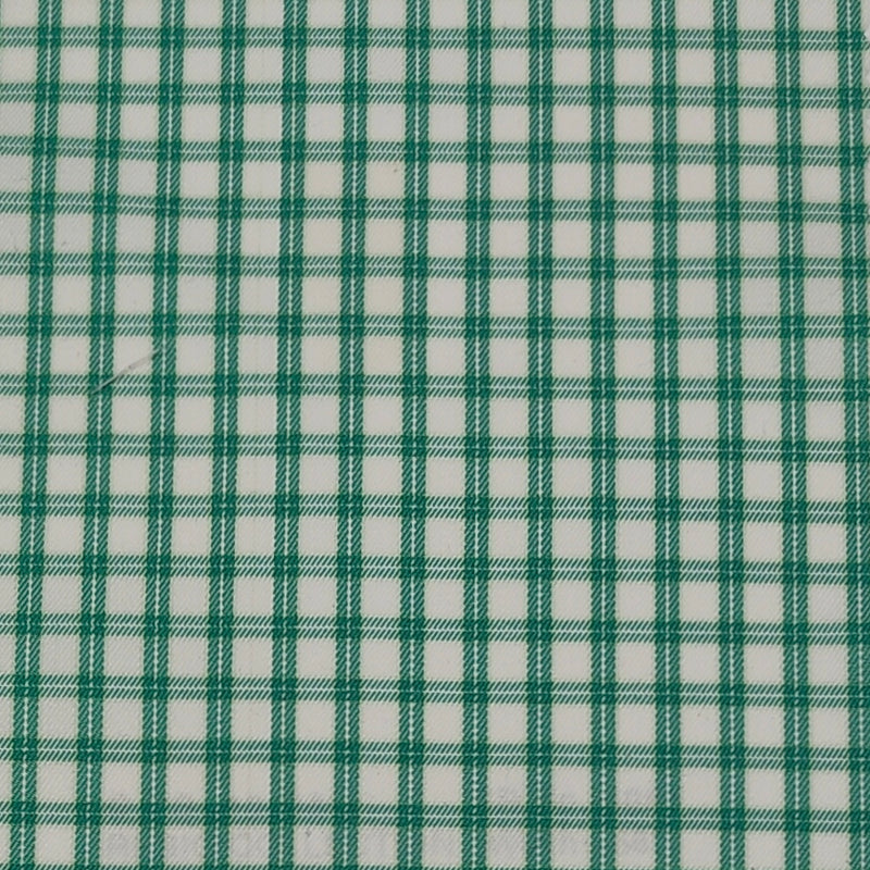 Shirt Fabric Raymond Regio Italia Super 120/2s Giza Cotton Check Colour Kelly Green