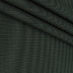 Trouser Fabric Siyaram Poly Cotton Thick N Rough Dobby Colour Dark Army Green