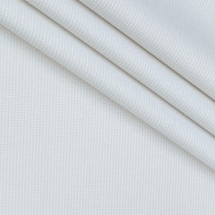 Trouser Fabric Siyaram Poly Cotton Thick N Rough Dobby Colour White