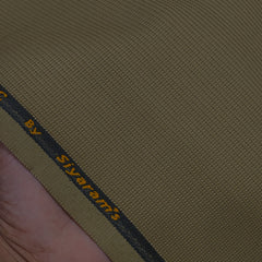 Trouser Fabric Siyaram Poly Cotton Thick N Rough Dobby Colour Tortilla Brown