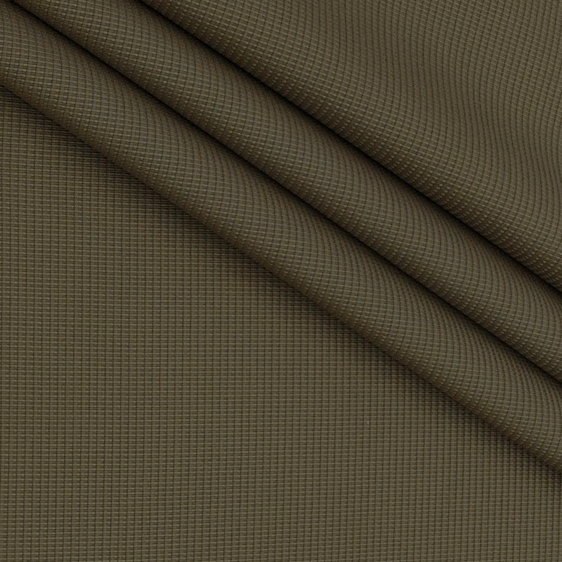 Trouser Fabric Siyaram Poly Cotton Thick N Rough Dobby Colour Tortilla Brown