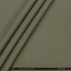 Trouser Fabric Siyaram Poly Cotton Thick N Rough Dobby Colour Chamomile Brown