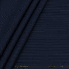 Trouser Fabric Siyaram Poly Cotton Thick N Rough Dobby Colour Midnight Blue