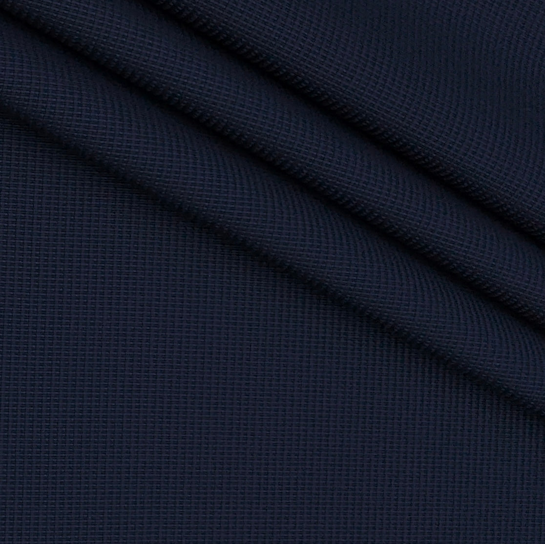 Trouser Fabric Siyaram Poly Cotton Thick N Rough Dobby Colour Midnight Blue