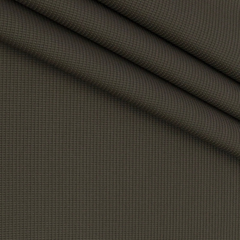 Trouser Fabric Siyaram Poly Cotton Thick N Rough Dobby Colour Mocha Brown