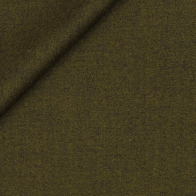 Tweed Blazer Fabric OCM 100% Premium Wool Plain Colour Golden Green