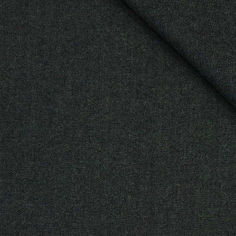 Tweed Blazer Fabric OCM 100% Premium Wool Plain Colour Charc Green