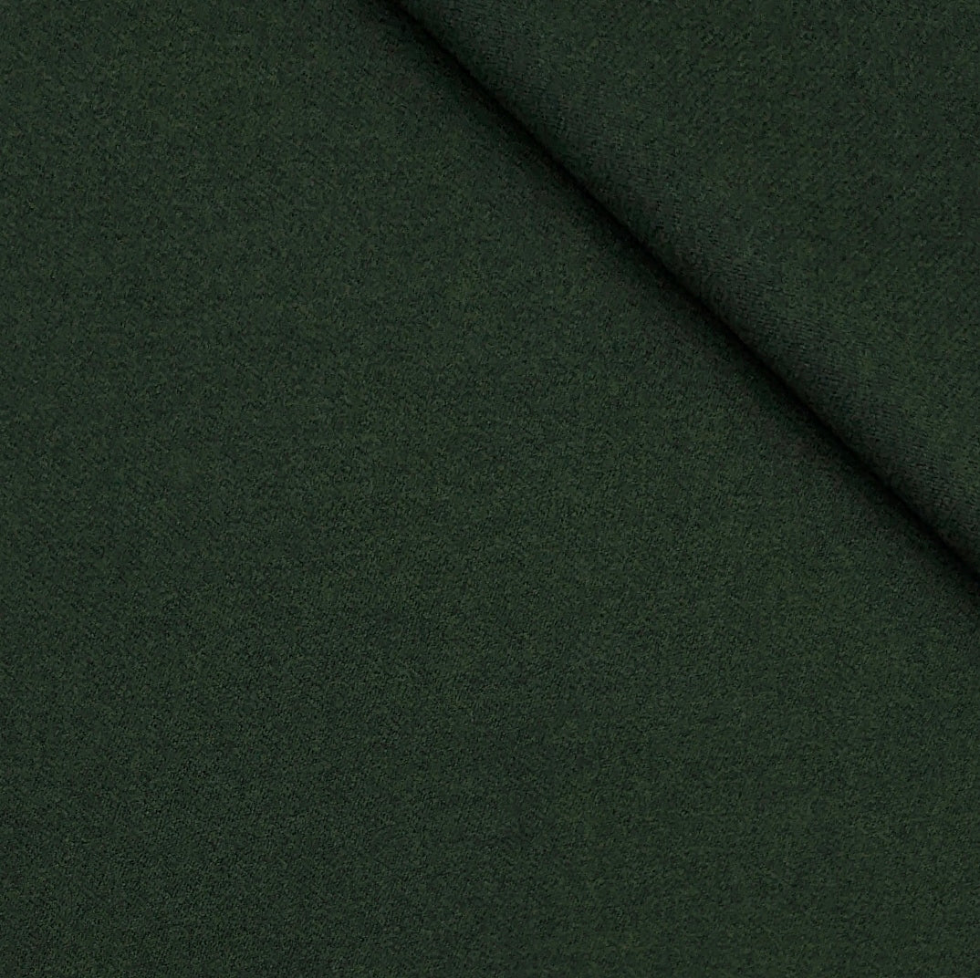 Tweed Blazer Fabric OCM 100% Premium Wool Plain Colour Forest Green